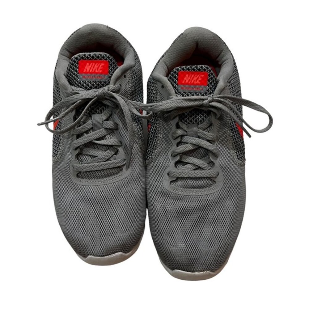 Closet Closing Sale! Nike Revolution 3 women's 9 gray orange sneakers running sh - Picture 2 of 8